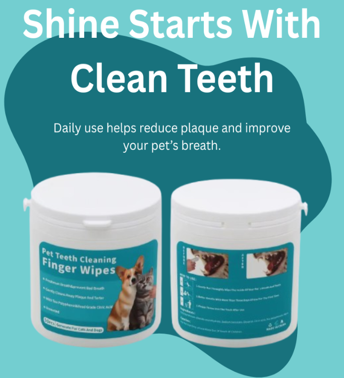 Pet Dental Finger Wipes