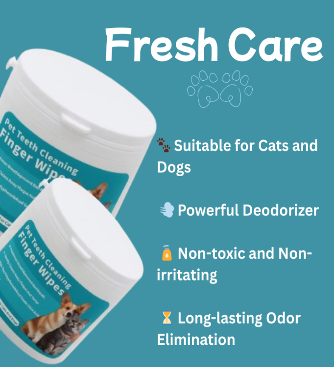 Pet Dental Finger Wipes
