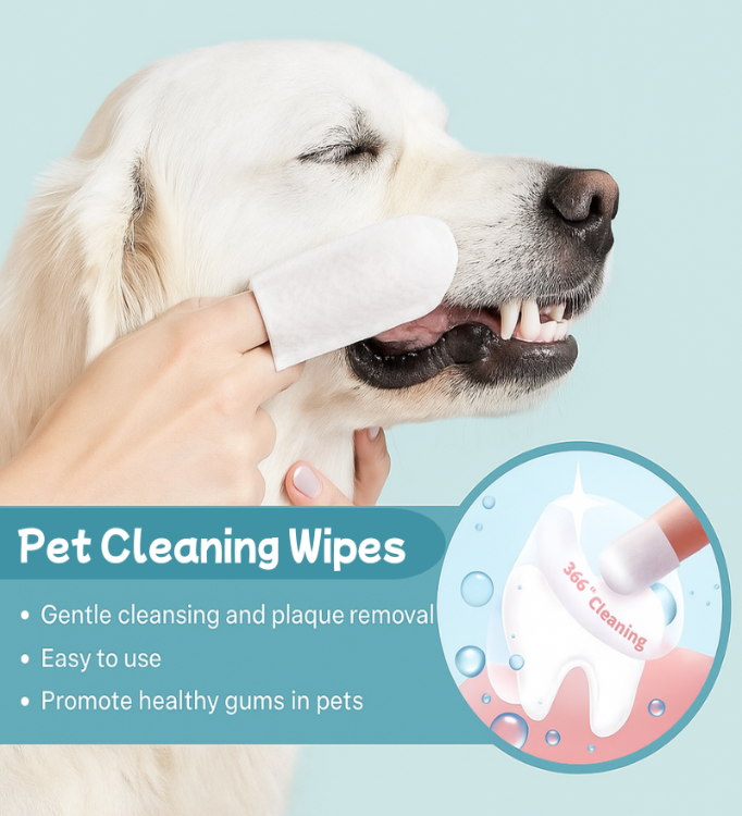 Pet Dental Finger Wipes