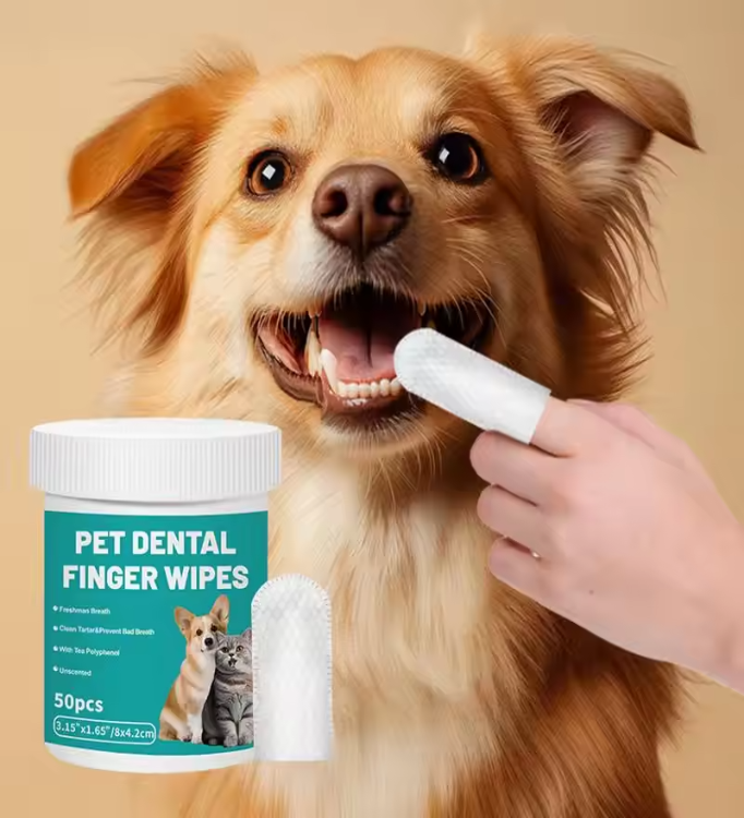 Pet Dental Finger Wipes